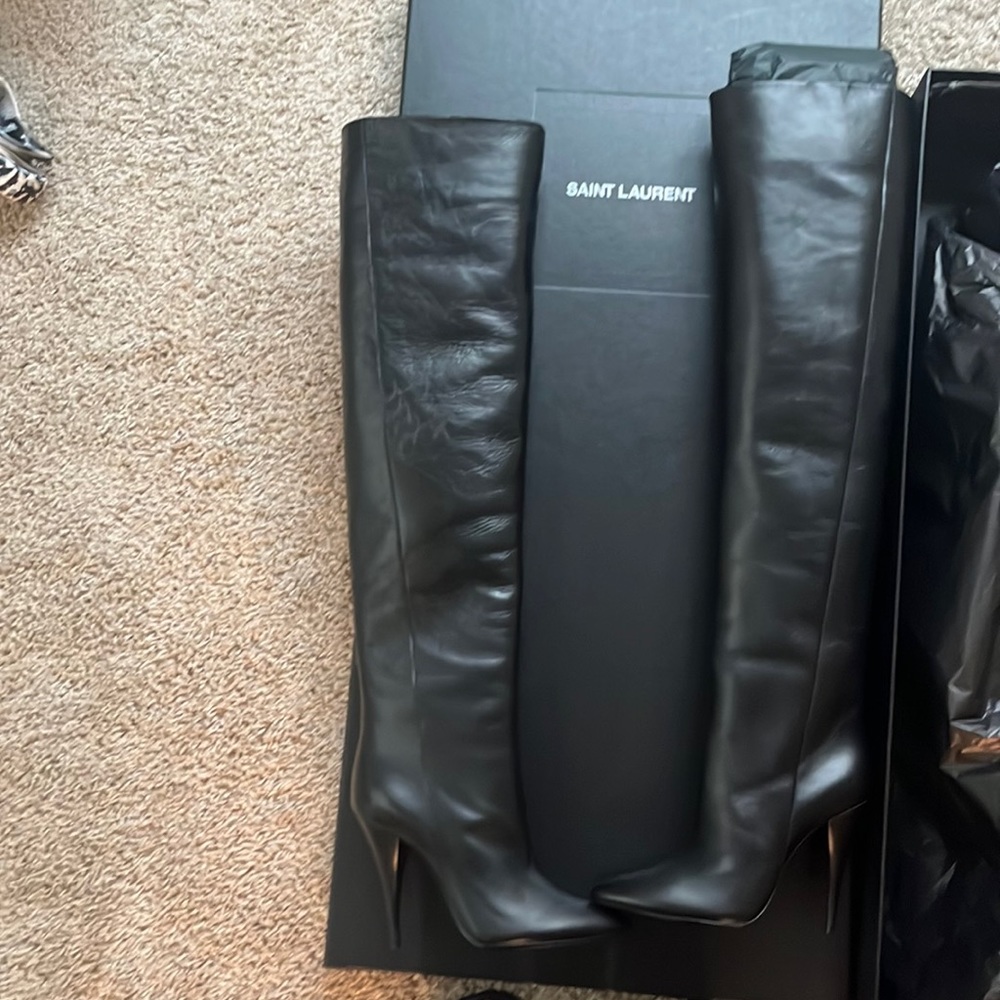 Ysl thigh high boots